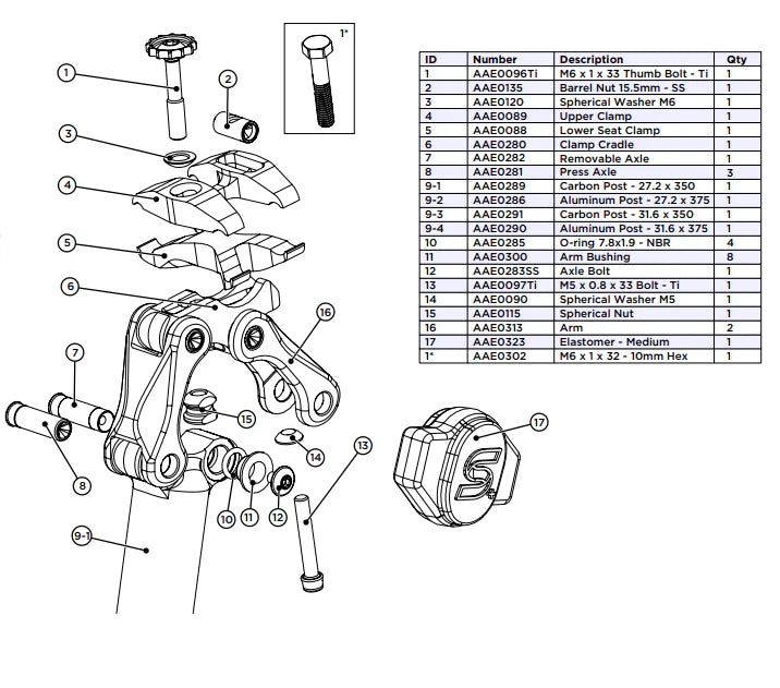 Seatpost Parts & Kits